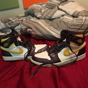 2009 Nike Air Jordan 1 Lakers Sample